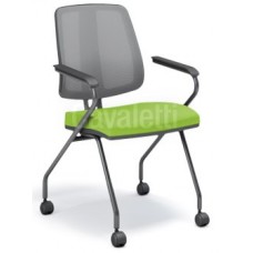 Cadeira Aproximação Flip Fixa C/rod Cromada
