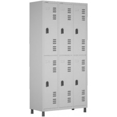 Roupeiro 6 Portas Sobrepostas C/ Fechadura 1820x925x420 26
